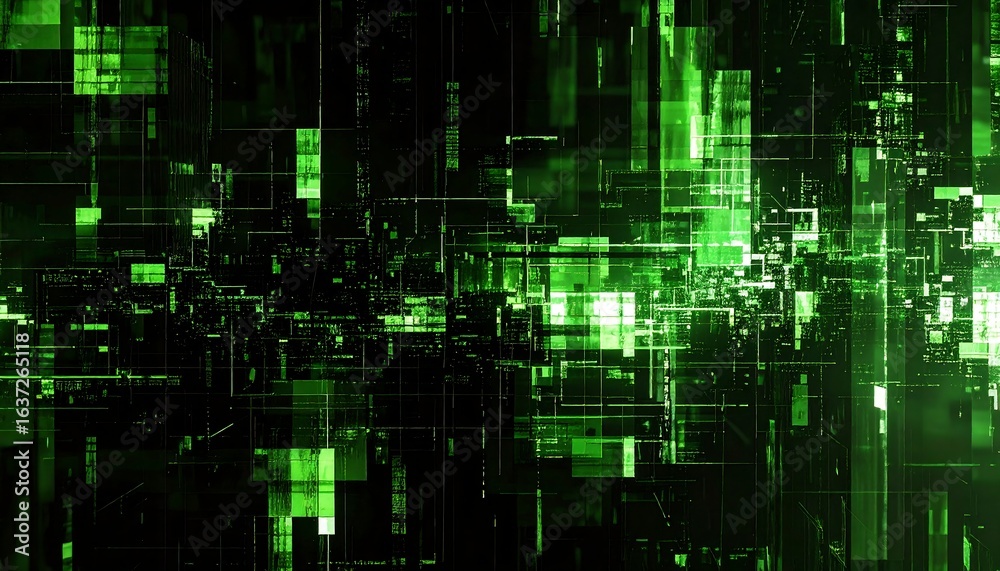 Emerald City Glitchscape Emerald City Glitchscape