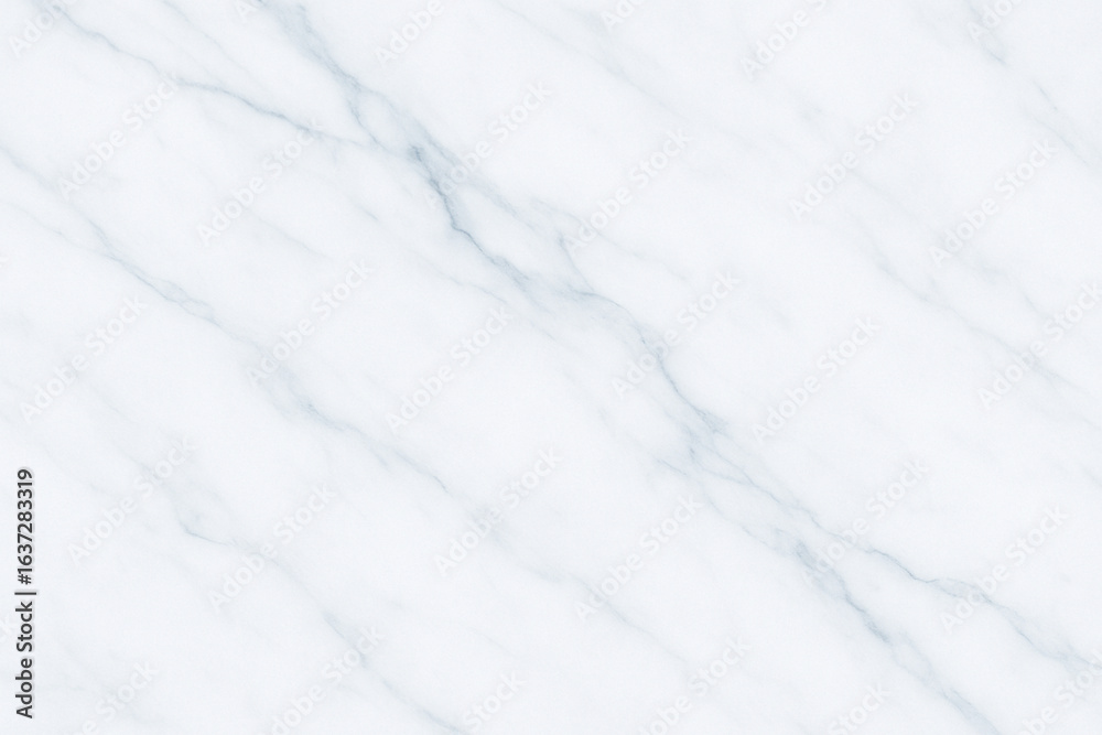 Obraz premium White Marble Background with Gray and Cool Blue Veining – Modern Minimal Stone Texture