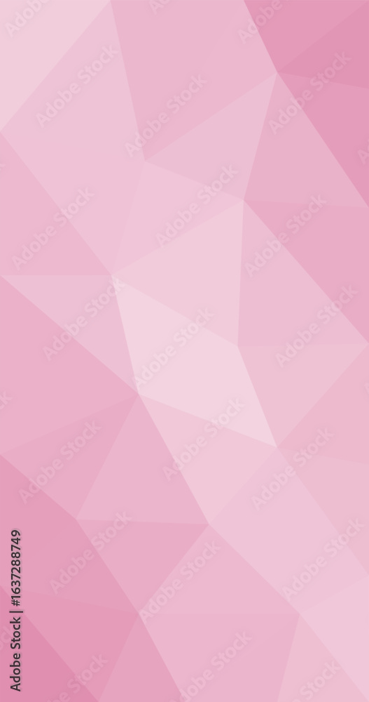 Fototapeta premium Abstract pink low polygonal vertical background Triangular design
