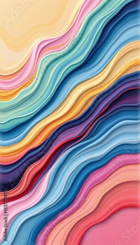 Colorful Fluid Bands Motion