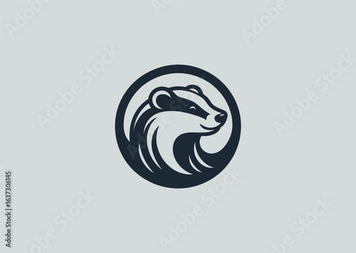 Badger logo for persistence, bravery, and resilience.