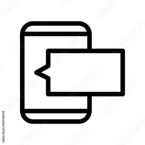 smartphone line icon
