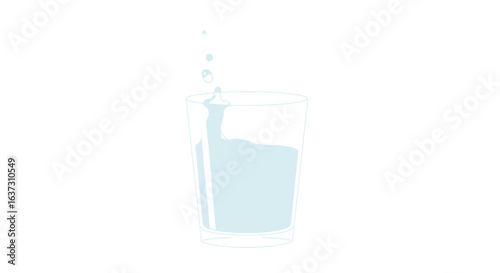 Refreshing Water Glass: Hydration and Purity