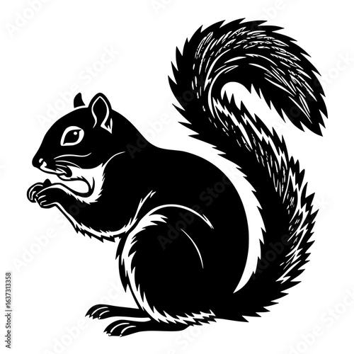 Wallpaper Mural Cute Squirrel Illustration Isolated Torontodigital.ca