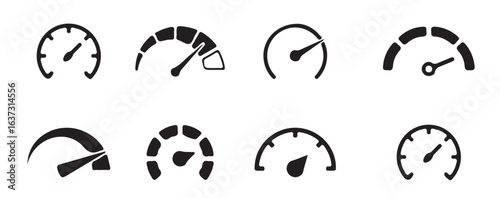 Speed icon, fast, quick, velocity, rapid, performance, efficiency, internet, connection, acceleration, racing, isolated vector symbol, quickness