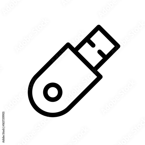 pen drive line icon