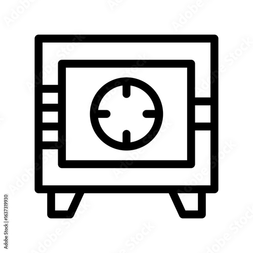 safebox line icon