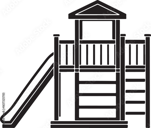 Childhood Fun Playground Structure Icon