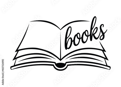 Open Book with Artistic Handwritten Notes