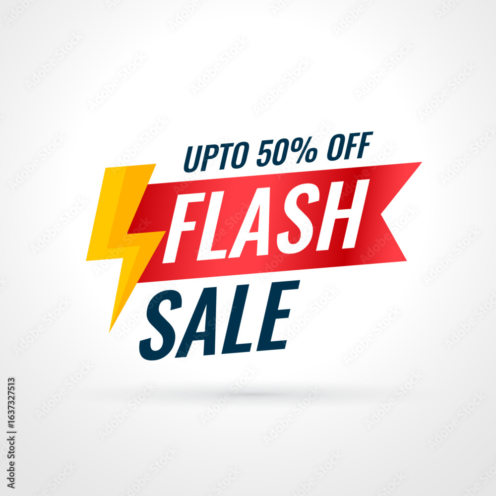 Obraz premium modern flash sale big deal background get upto 50 percent off