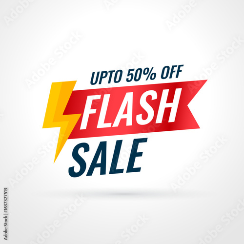 modern flash sale big deal background get upto 50 percent off