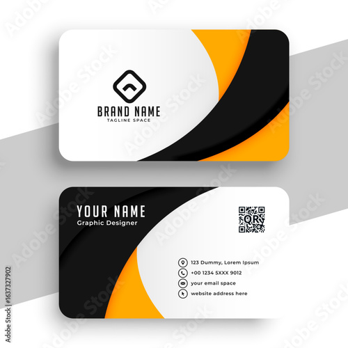 abstract individual id card template for corporate info
