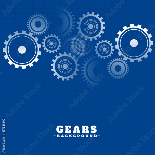 modern cog and gear wheel machinery concept background design