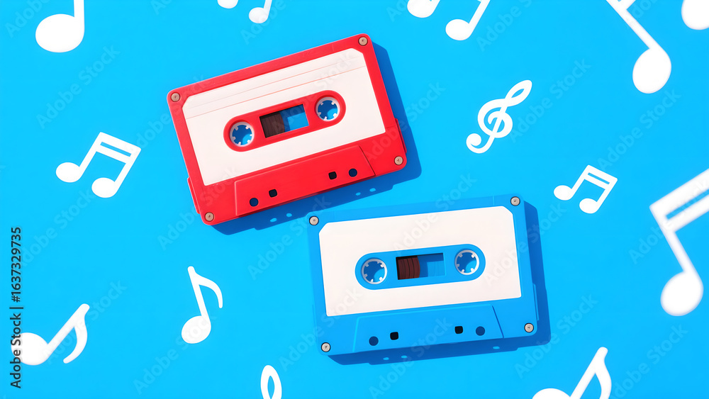 Obraz premium cassette tape vector