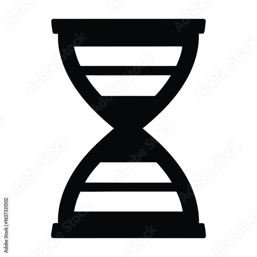Hourglass sand timer time management deadline countdown vintage antique sandglass design concept