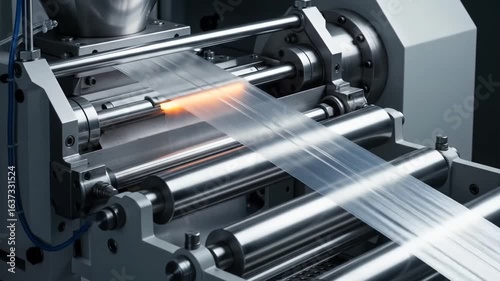 Plastic film manufacturing process