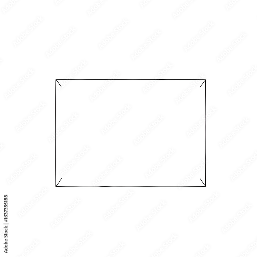 Fototapeta premium A blank paper template or a cardboard box template
