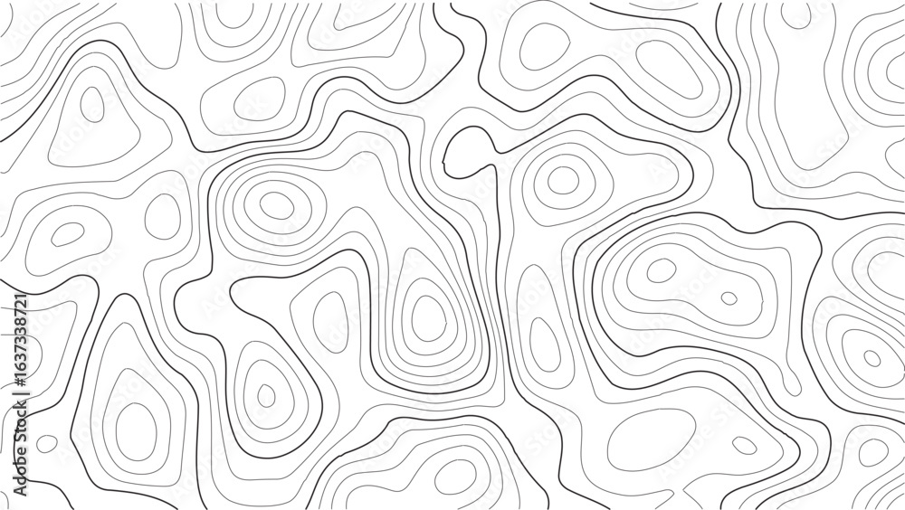 Fototapeta premium Topography grid design with natural terrain contour lines and abstract elevation texture in clean vector format for map-based backgrounds