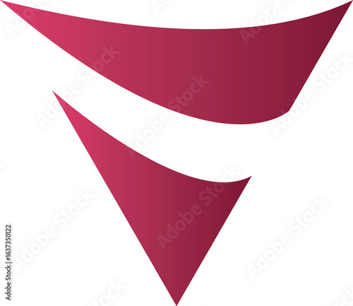 Modern Minimalist Letter V Logo