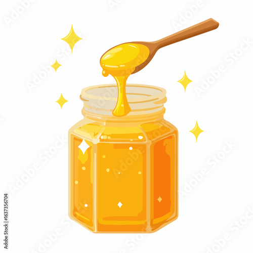 Honey vector diagram, exquisite vector diagram