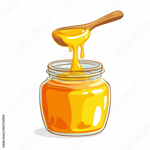Honey vector diagram, exquisite vector diagram