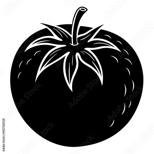 vector illustration of a tomato