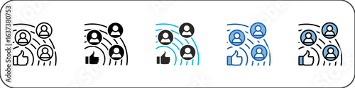 Influence Icon Pack Multistyle Illustration