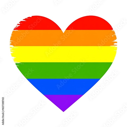 Rainbow heart shape Free Download Rainbow heart shape - GFXLoad