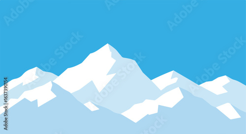 Flat peaks landscape