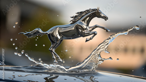 fountain in the city