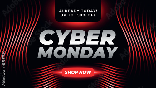 Cyber monday promotional banner