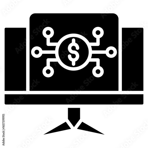 Digital Token glyph icon