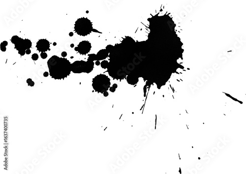 black ink splat