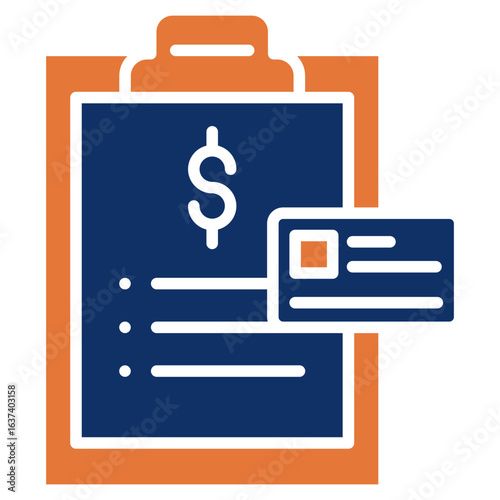 Credit solid color icon