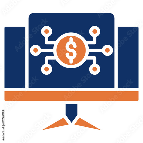 Digital Token solid color icon