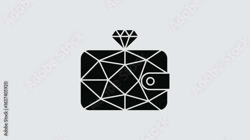 Unlock prosperity and financial freedom with this elegant wallet design symbolizing wealth, luxury, and smart money management for a prosperous future.