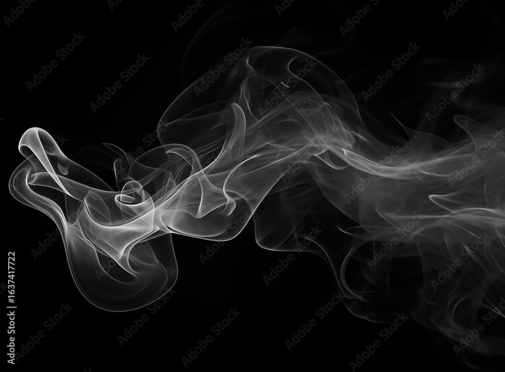 Obraz premium smoke on black background
