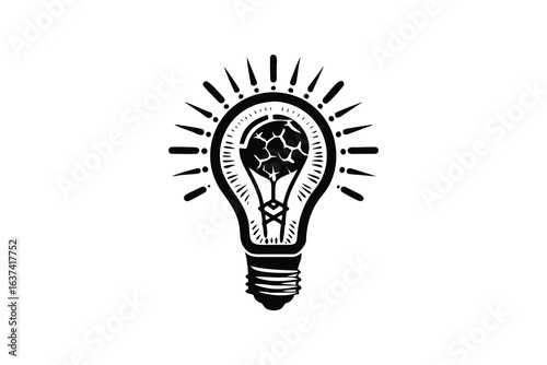 detailed professional high quality Diverse Community of Individuals of Various Ages and Abilities Coming Together to Form a Bright Idea in the Shape of a Lightbulb