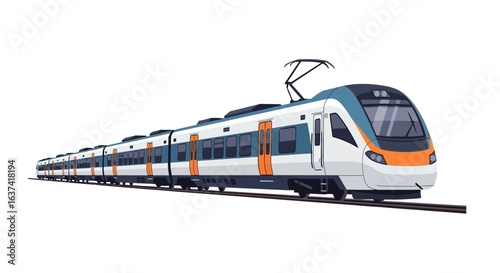 Sleek and modern high-speed train for efficient transportation systems