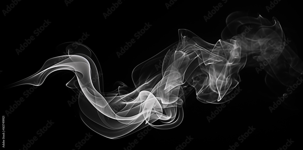 Fototapeta premium smoke on black