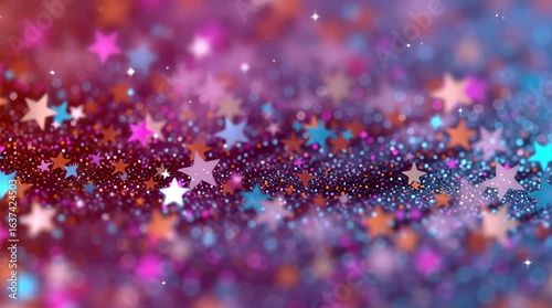 Wallpaper Mural Star sparkle glitter bokeh light festive celebration glowing background with soft motion effect and sparkling particles creating dreamy holiday Torontodigital.ca