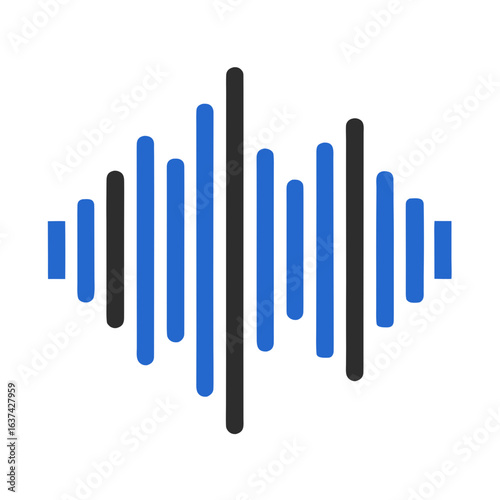Sound Wave vector illustration perfect for posters, icon, t-shirts, cards, wall art prints and ai design.