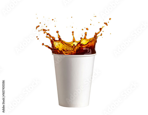 Coffee splash drink beverage liquid cup caffeine