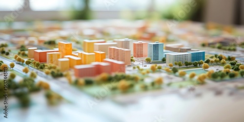 Architectural Model of a Modern City