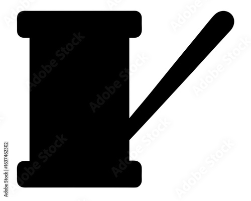 Black silhouette of a wooden gavel symbolizing justice and legal processes