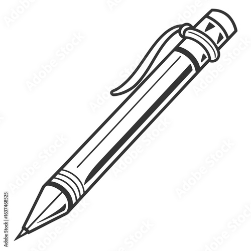 pencil on white background