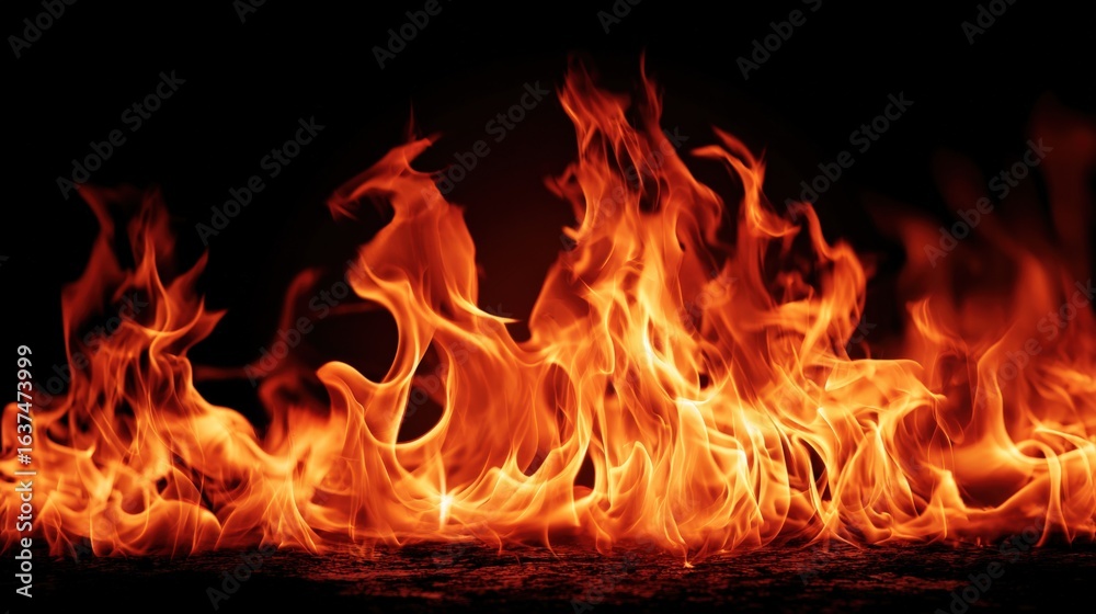 Dynamic Flames Dance Against Darkness: A Fiery Texture for Intense Designs and Dramatic Visuals Dynamic Flames Dance Against Darkness: A Fiery Texture for Intense Designs and Dramatic Visuals