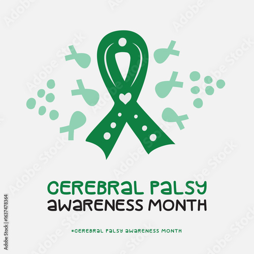 Cerebral Palsy month, Vector Illustration Awareness Design.