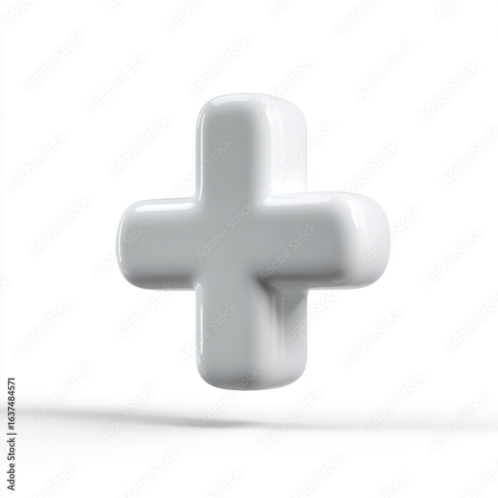 Obraz premium A stylized white 