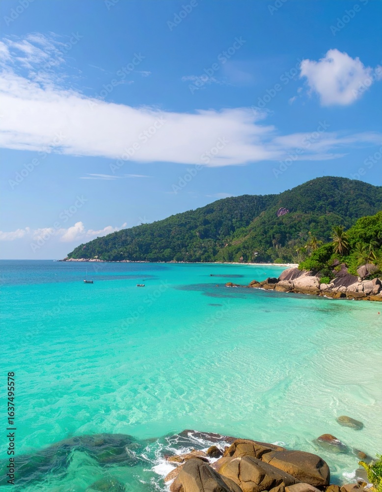 Fototapeta premium Tropical beach vista (1)